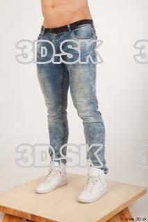 Leg light blue jeans of Andrew 0002